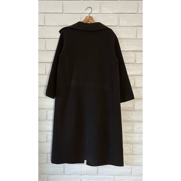 Eileen Fisher Oversized Dark Brown Wool Cashmere Coat Petite Oversized - Picture 3 of 10